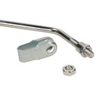 DMP spiegelset rond chroom/zwart met M8 klembevestiging – universeel voor scooters