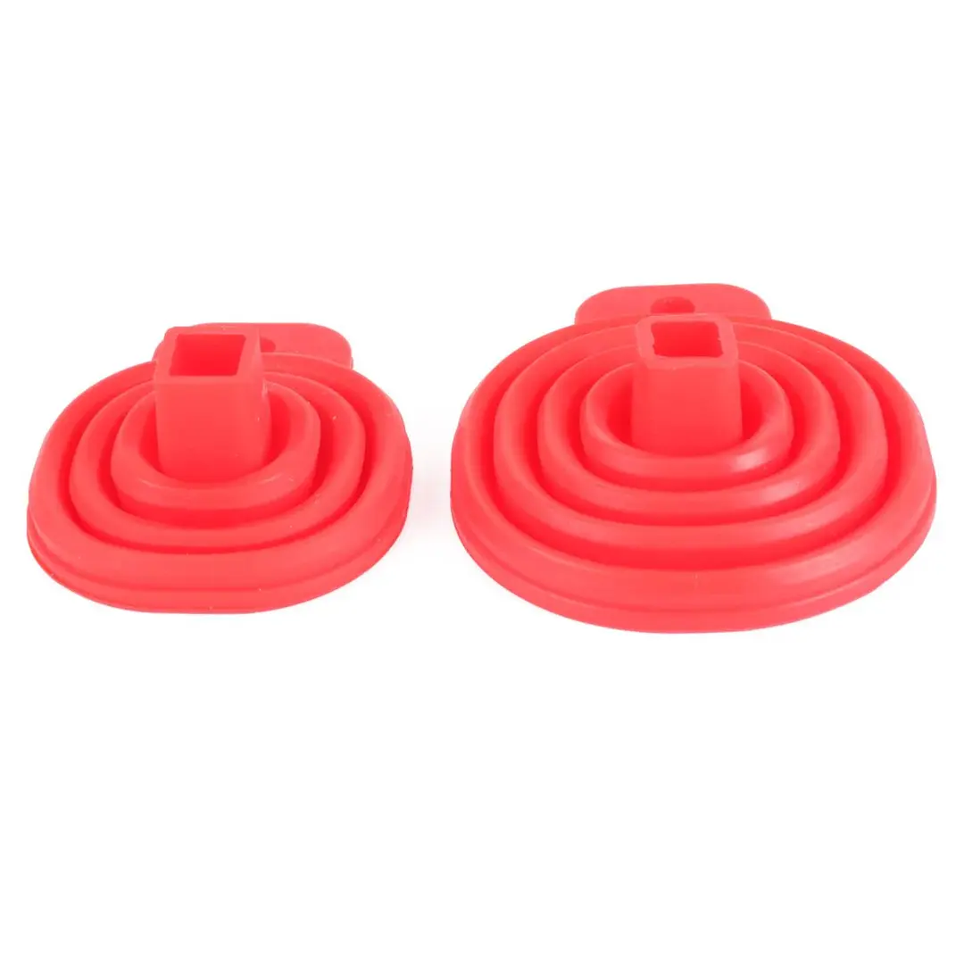Opvouwbare siliconen trechter set 2-delig met kleine en grote trechter – diameter 5,5 cm en 7 cm