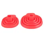 Opvouwbare siliconen trechter set 2-delig met kleine en grote trechter – diameter 5,5 cm en 7 cm