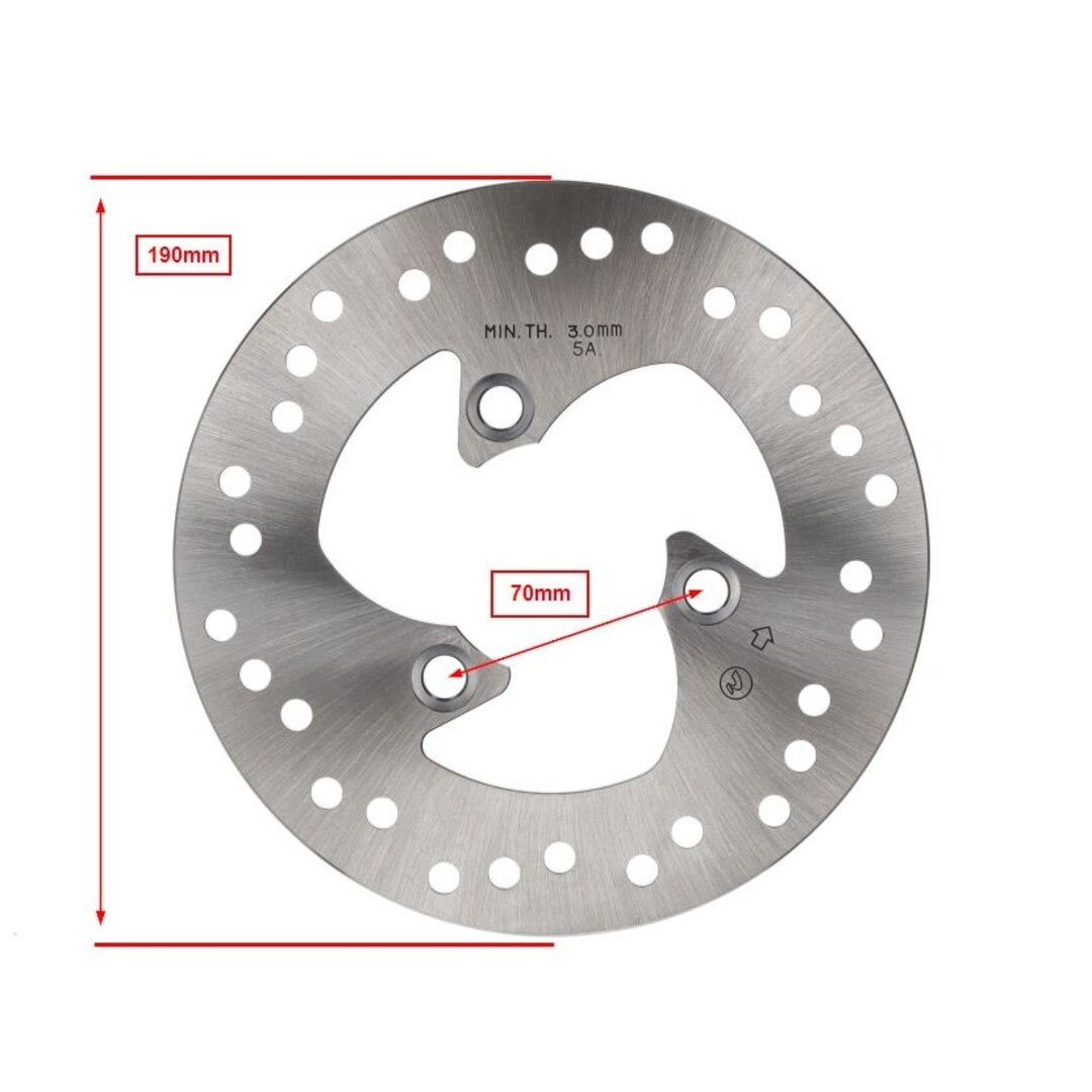 Remschijf Yamaha origineel 190mm mbk nitro, nitro 4t, aerox 4t 5jhf58311100