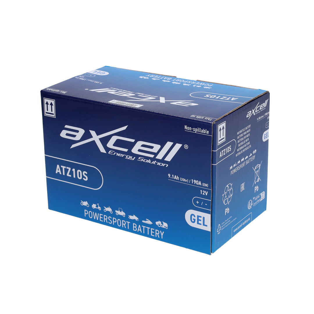 China Lx Axcell ATZ10S / YTZ10S SLA/GEL accu 12V 9.1Ah onderhoudsvrij voor diverse China 4T en LX replica modellen