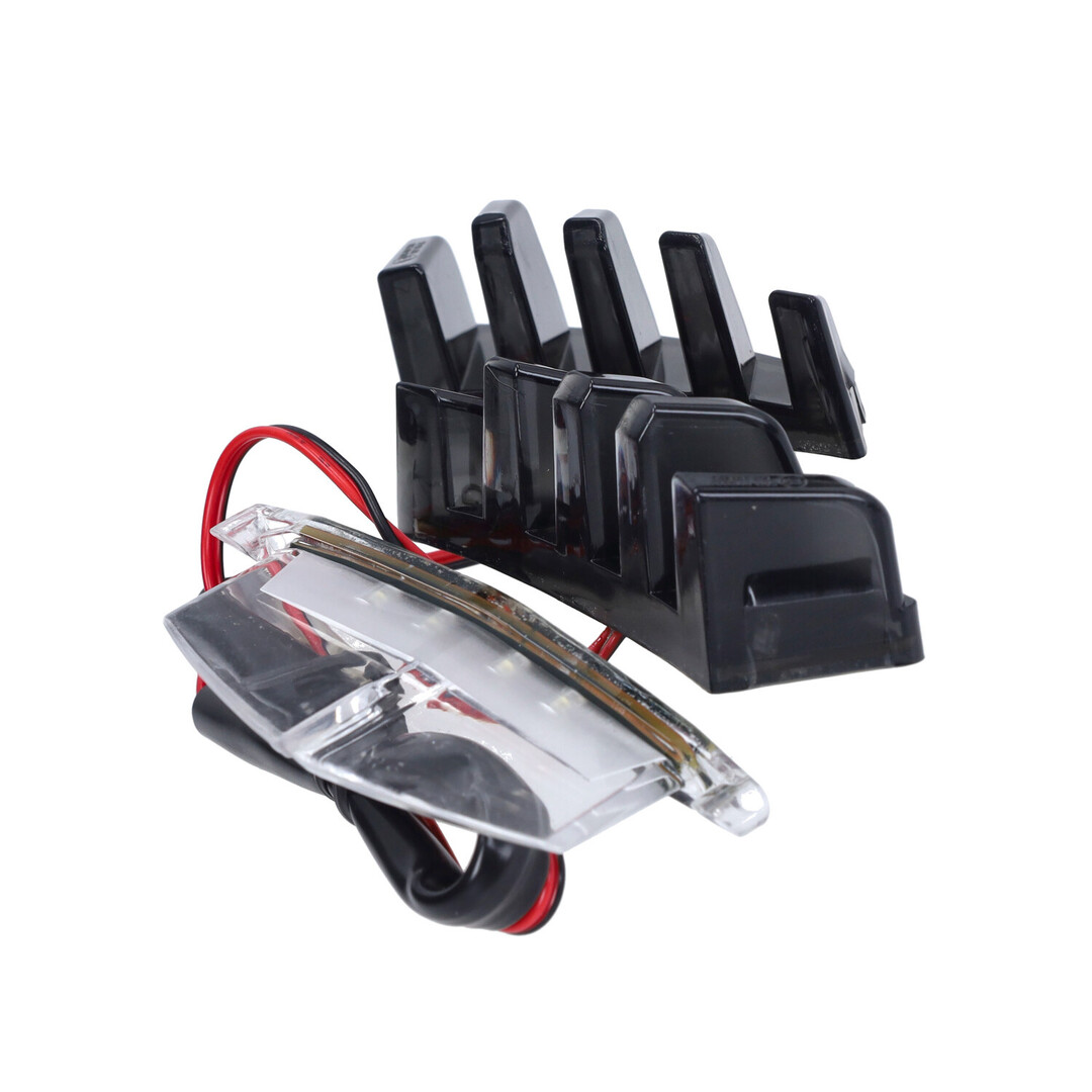 DMP led verlichting voorscherm boven grill smoke 3-delig voor Piaggio Zip SP, Zip 2000 en Zip 100/125 met SP-neus