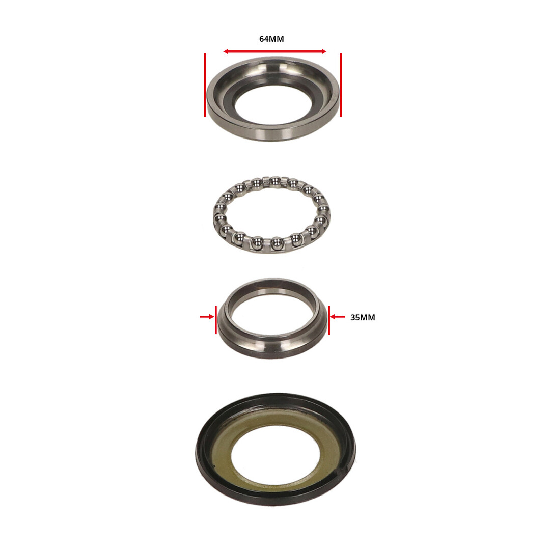 Piaggio Balhoofdset Piaggio origineel onder voor Beverly, GTS alle mod., MP3, Zip SP, LX, Primavera, Sco Piaggio, Sportcity One, Sprint en Zip 4T 650075