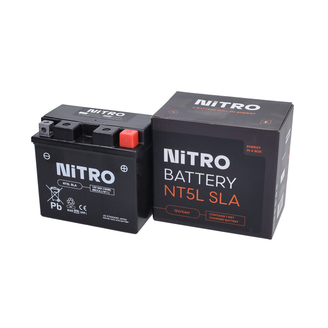 Kymco accu ntc5l-bs/ ytc5l-bs gel o.a. peugeot/ kymco 4t 5.5amp nitro