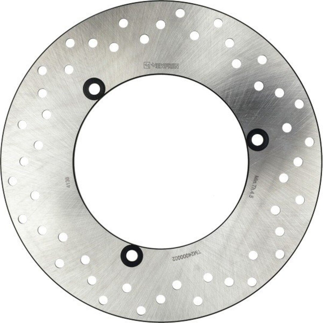 remschijf newfren 3-gaats yamaha achter x-max 300, x-max 125cc df4138