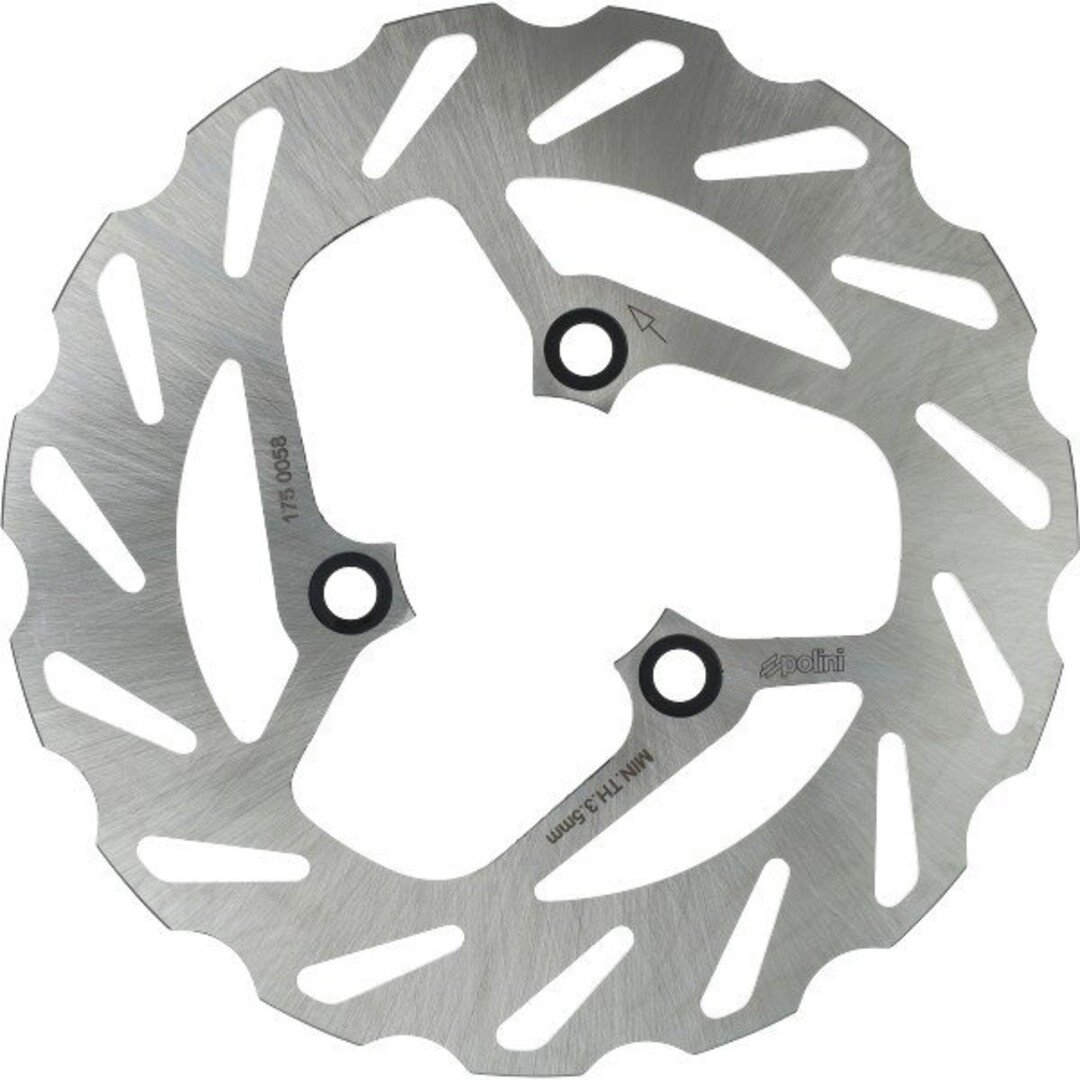 remschijf polini wave 3-gaats 220mm aerox, jog, mbk booster, mbk nitro 175.0058