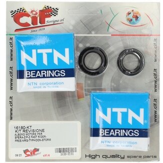 lager+keerringset cif krukas ntn 50cc runner, typhoon, mojito, sco piaggio 2t, sportcity one