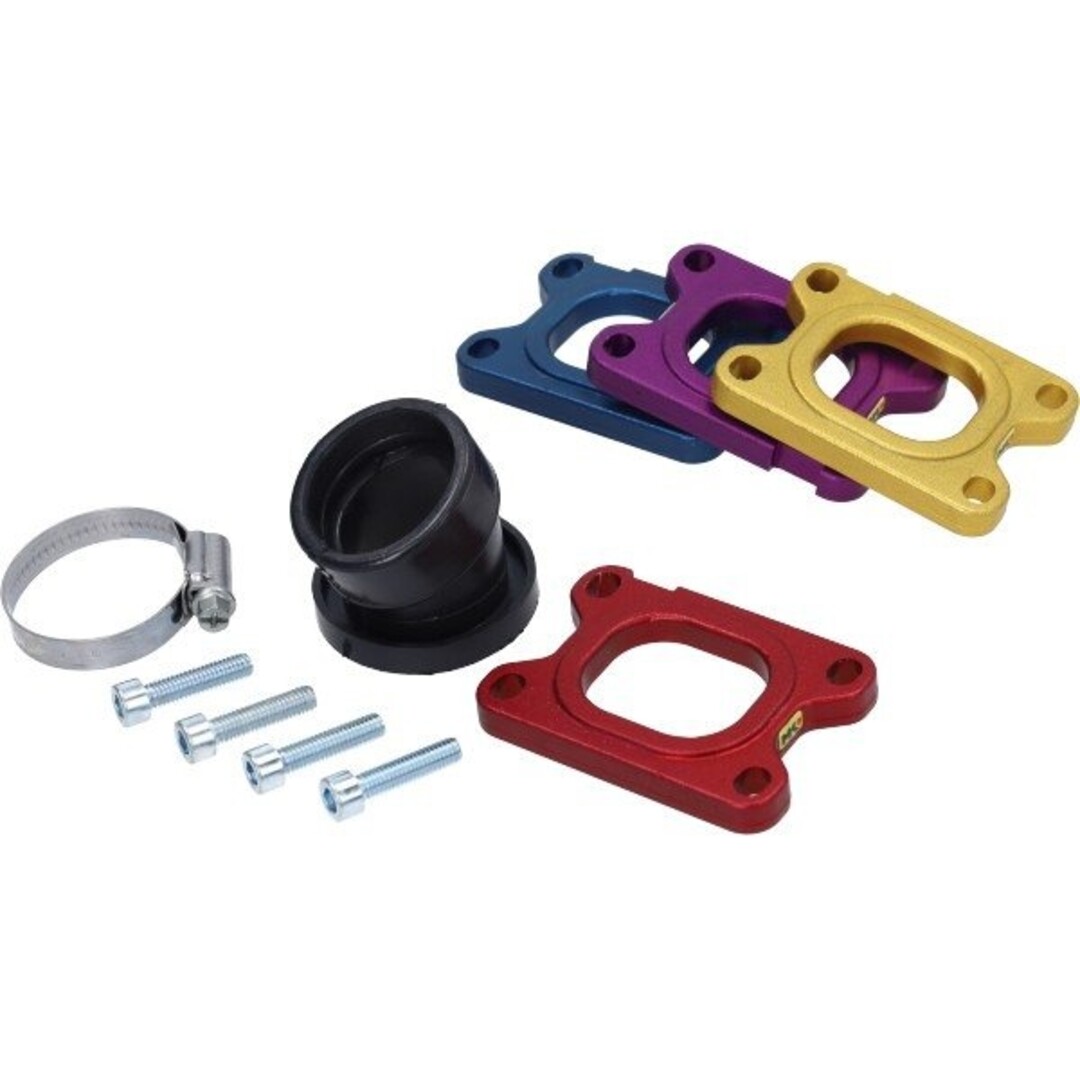 spruitstuk metrakit cnc 28mm rood minarelli am6, senda
