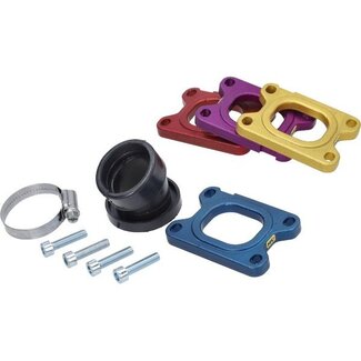 spruitstuk metrakit cnc 28mm blauw minarelli am6, senda