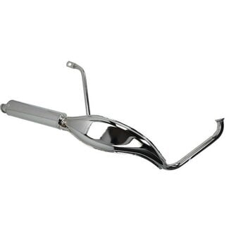 uitlaat tecno hoog fish 28mm chroom tomos, a3, a35