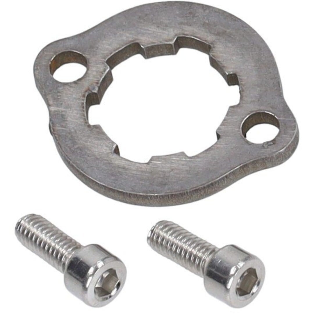 borgplaat tandwiel + m4 boutjes aprilia, gpr, rs, sx, derbi, senda drd 2006-2010, senda x-treme