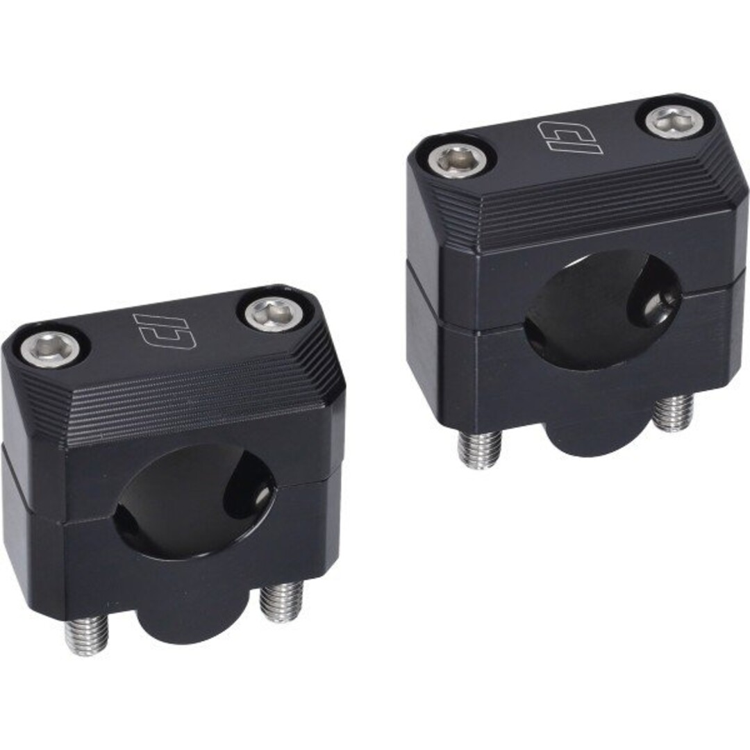 stuurklemset Doppler (voor 28.6mm stuur) cross, enduro, super motard zwart 500952