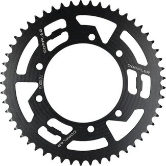achterkettingwiel Doppler 53t zwart derbi, furia, peugeot, rieju mrt, rieju mrt pro, senda, senda sm, senda x-treme, xp6 500921