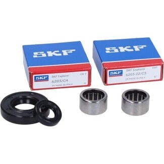 lagerset Doppler krukas complete motor + versnellingsbak derbi d50b, senda 501124