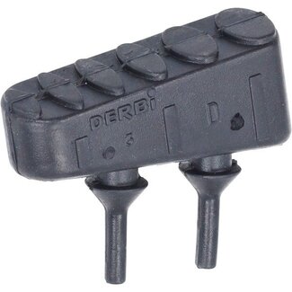 rubber Derbi origineel duo-voetsteun rechts rx-sx 50, senda 00h01503101