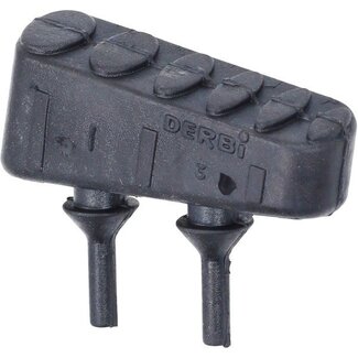 rubber Derbi origineel duo-voetsteun links rx-sx 50, senda 00h01502501