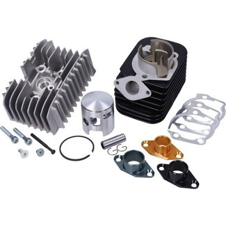 Vespa si, ciao, citta cilinder pinasco + cilinderkop pen 12 75cc evoten Full big bore 46mm citta, vespa, ciao, si 26028506