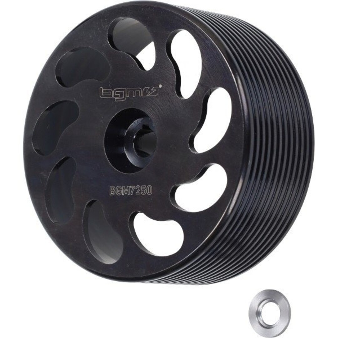 koppelinghuis BGM PRO achter wiel cnc zwart citta, vespa, ciao, si, bravo, grillo bgm7250