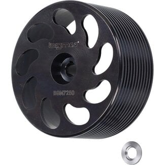 koppelinghuis BGM PRO achter wiel cnc zwart citta, vespa, ciao, si, bravo, grillo bgm7250