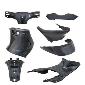 Plaatwerkset binnenzijde voor Piaggio Zip 2000 – carbon look 9-delig