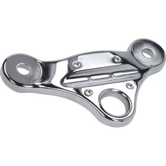 bovenplaat EBR voorvork stuurplaat 28mm chroom puch maxi