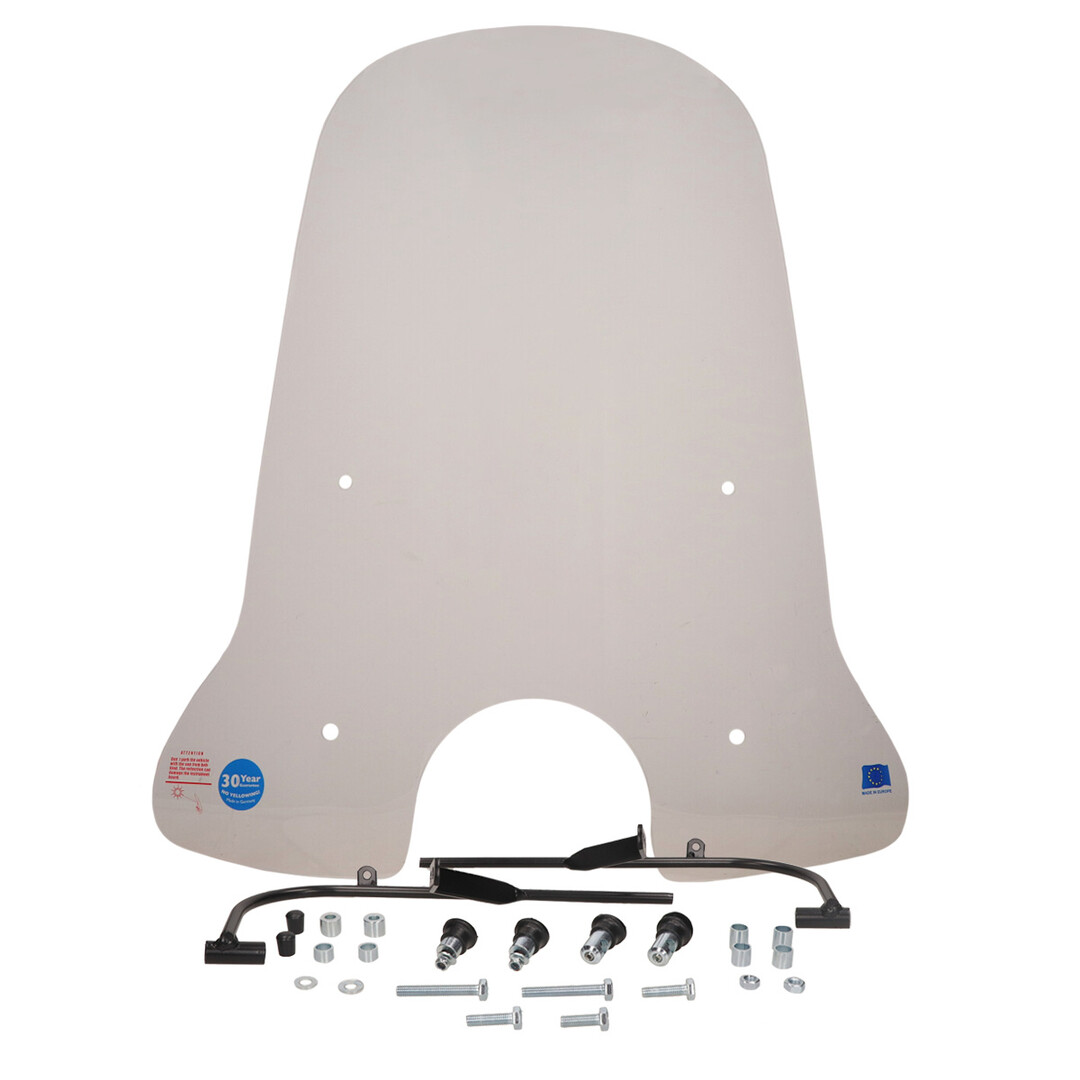 Windscherm Regia hoog helder 72cm incl. bevestigingsset IVA Ibiza / Razzo Lucca / Znen Revival (made in EU)