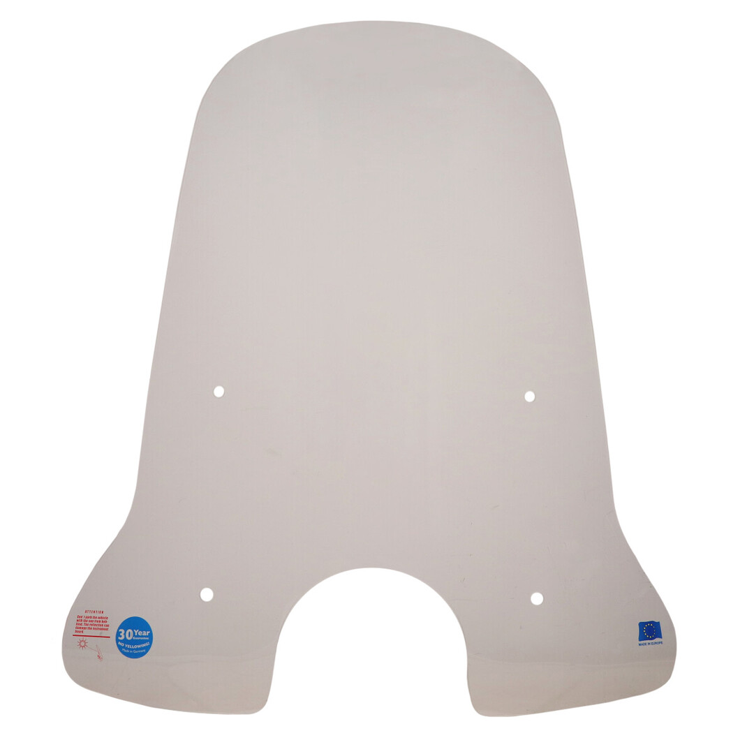 Windscherm Regia hoog helder 72cm incl. bevestigingsset IVA Ibiza / Razzo Lucca / Znen Revival (made in EU)