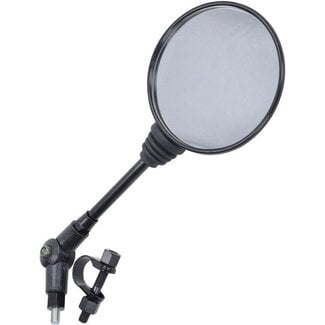 spiegel inklapbaar e-keur links/rechts m8x1.25 zwart bromfiets, motorfiets, scooter