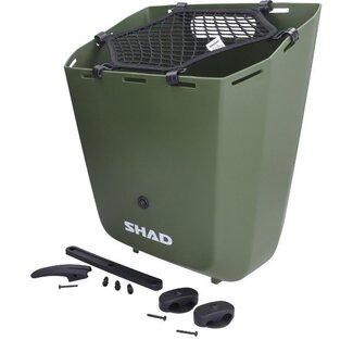 zijkoffer shad vast kunststof 20L groen fatbike, fiets