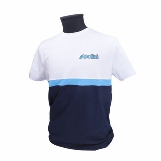 t-shirt polini L wit/blauw 098.2679/l
