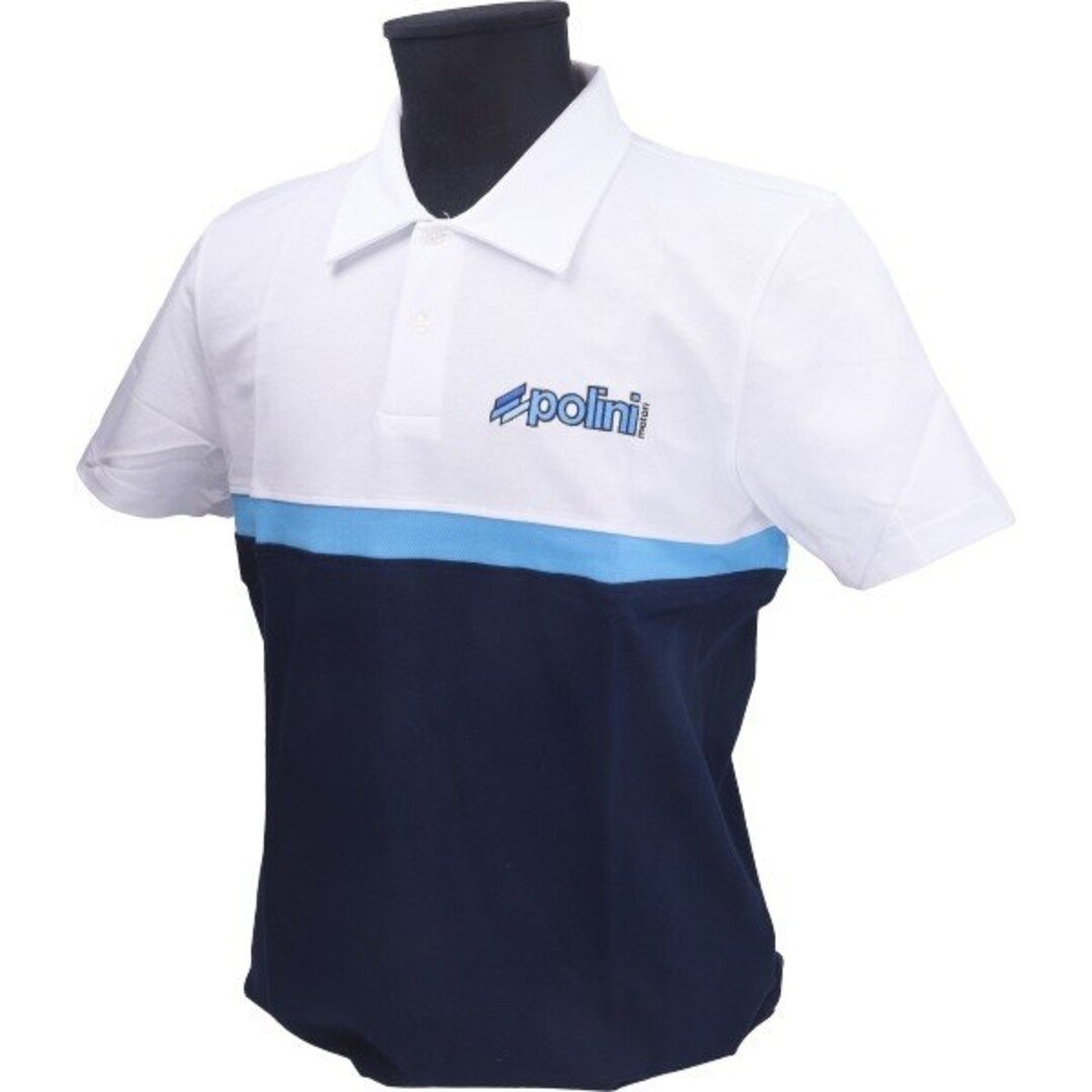 polo-shirt polini XL wit/blauw 098.2677/xl