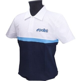 polo-shirt polini XL wit/blauw 098.2677/xl