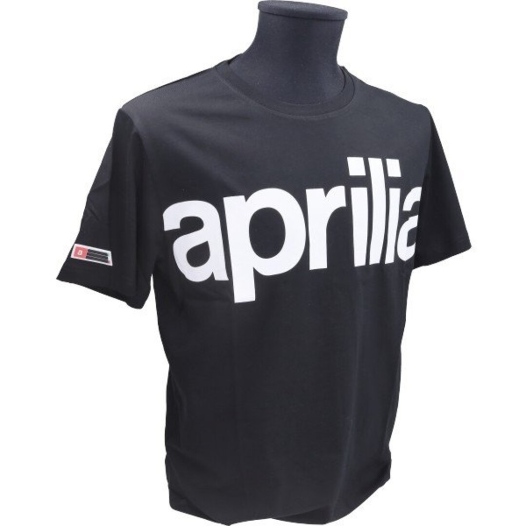 t-shirt korte mouwen Aprilia origineel woord [aprilia] L zwart 6076280m03b