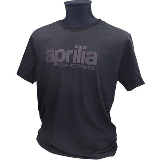 t-shirt korte mouwen Aprilia origineel woord [apr racing] L zwart 607898m03b