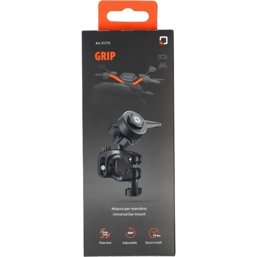 houder lampa telefoon klik systeem stuur montage bromfiets, fatbike, motorfiets, quad 91775