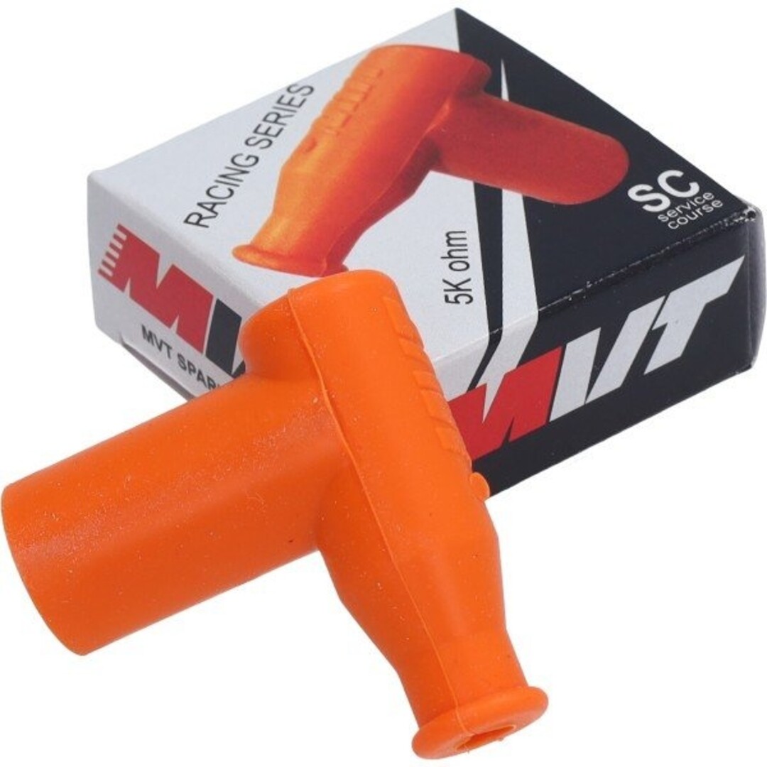bougiekap MVT waterdicht silicone (groot gat) oranje ap01