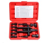 Gereedschap lagertrekker inwendig 8-25 mm set 10-delig in koffer voor het demonteren van binnenlagers