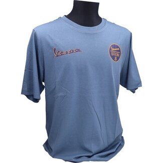 t-shirt Piaggio origineel officina 8 L blauw 8l0177m04ott