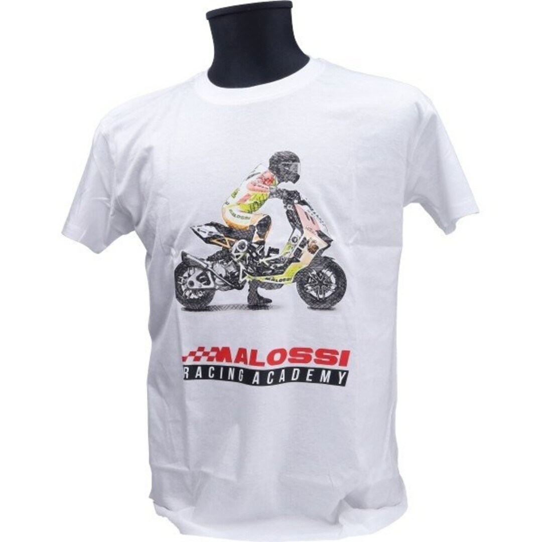 t-shirt malossi racing academy L wit 4118950.w5