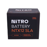 Nitro 12 V motoraccu NTX12 / YTX12 – SLA/Gel onderhoudsvrije accu voor Vespa GTS, scooters & quads