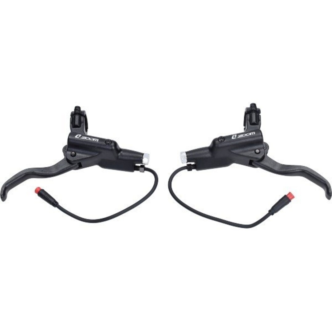 remhendel set hydraulisch 2-polige stekker, zoom greep 8cm rode stekker V8 fatbike