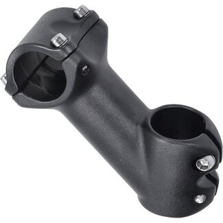 stuurklem adapter clamp V8 - V20 (kort) zwart fatbike