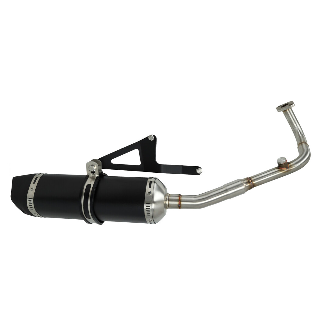 La Souris Zwarte Bullet Racing uitlaat Euro-4/5 voor AGM VX50, BTC Felice, China LX/Napoli, GTS Toscana, La Souris Sourini en GY6 scooters