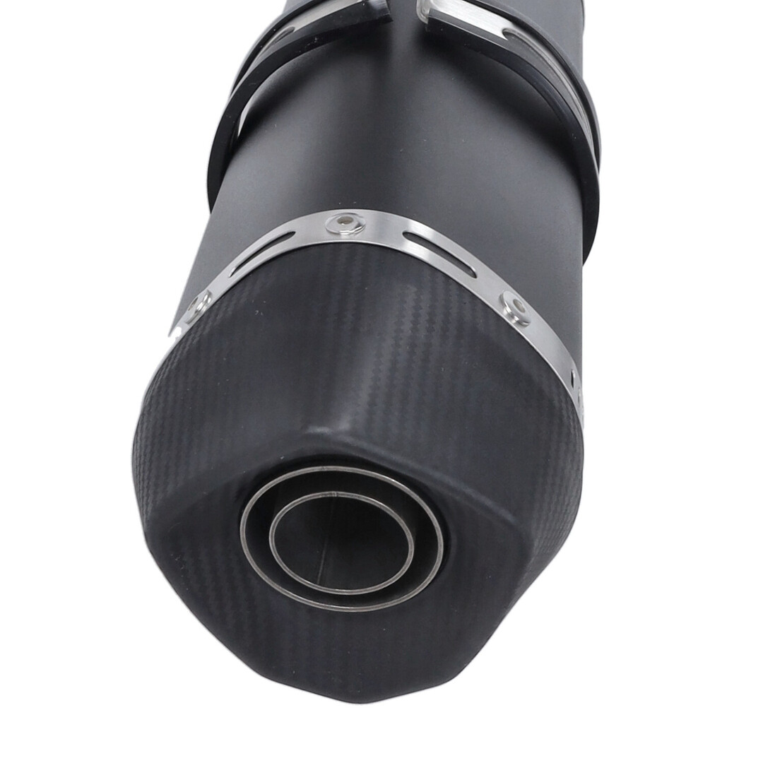 La Souris Zwarte Bullet Racing uitlaat Euro-4/5 voor AGM VX50, BTC Felice, China LX/Napoli, GTS Toscana, La Souris Sourini en GY6 scooters