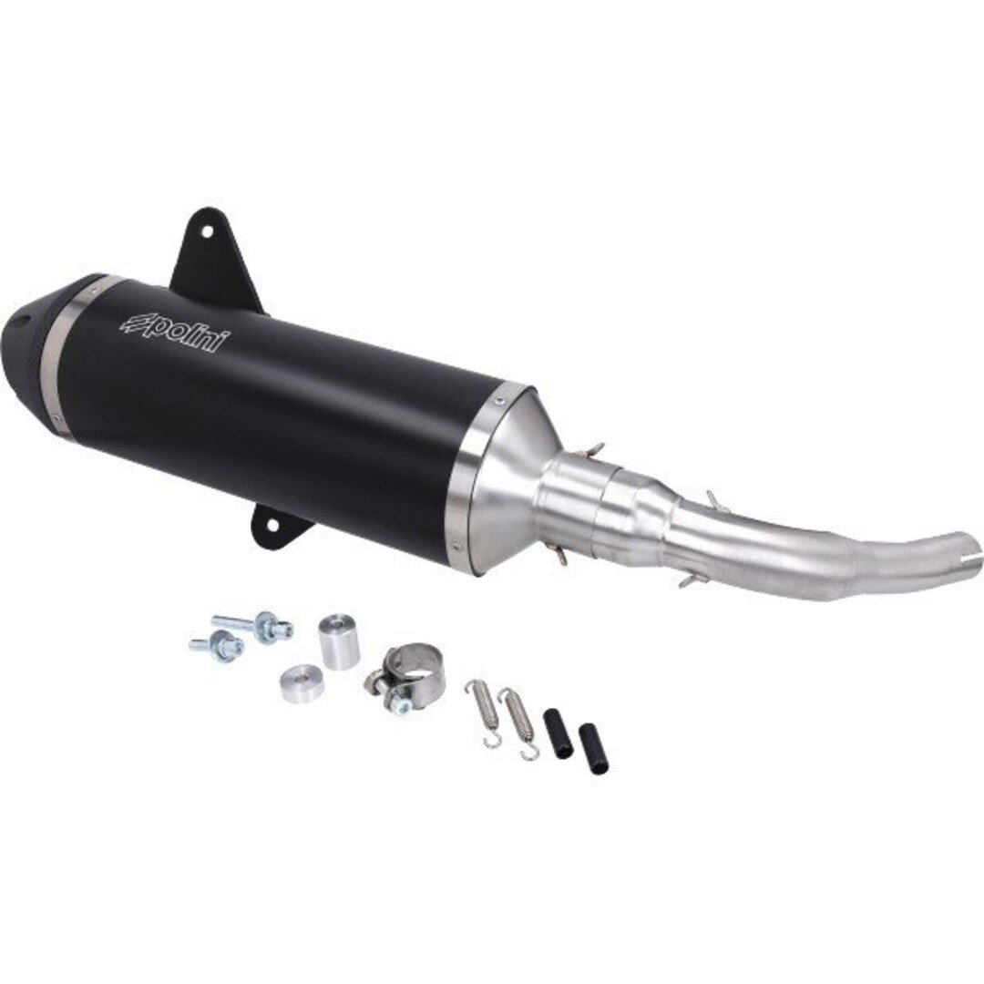 uitlaat polini vespa zwart gts 125-300 4t 190.0041