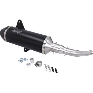 uitlaat polini vespa zwart gts 125-300 4t 190.0041
