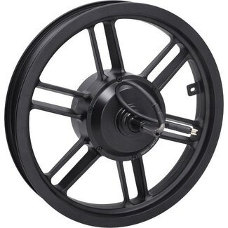 achterwiel + motor 16inch 36v - 250W zwarte stekker v8 mini fatbike