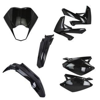 plaatwerkset < 2021 zwart glans 7-delig rieju mrt