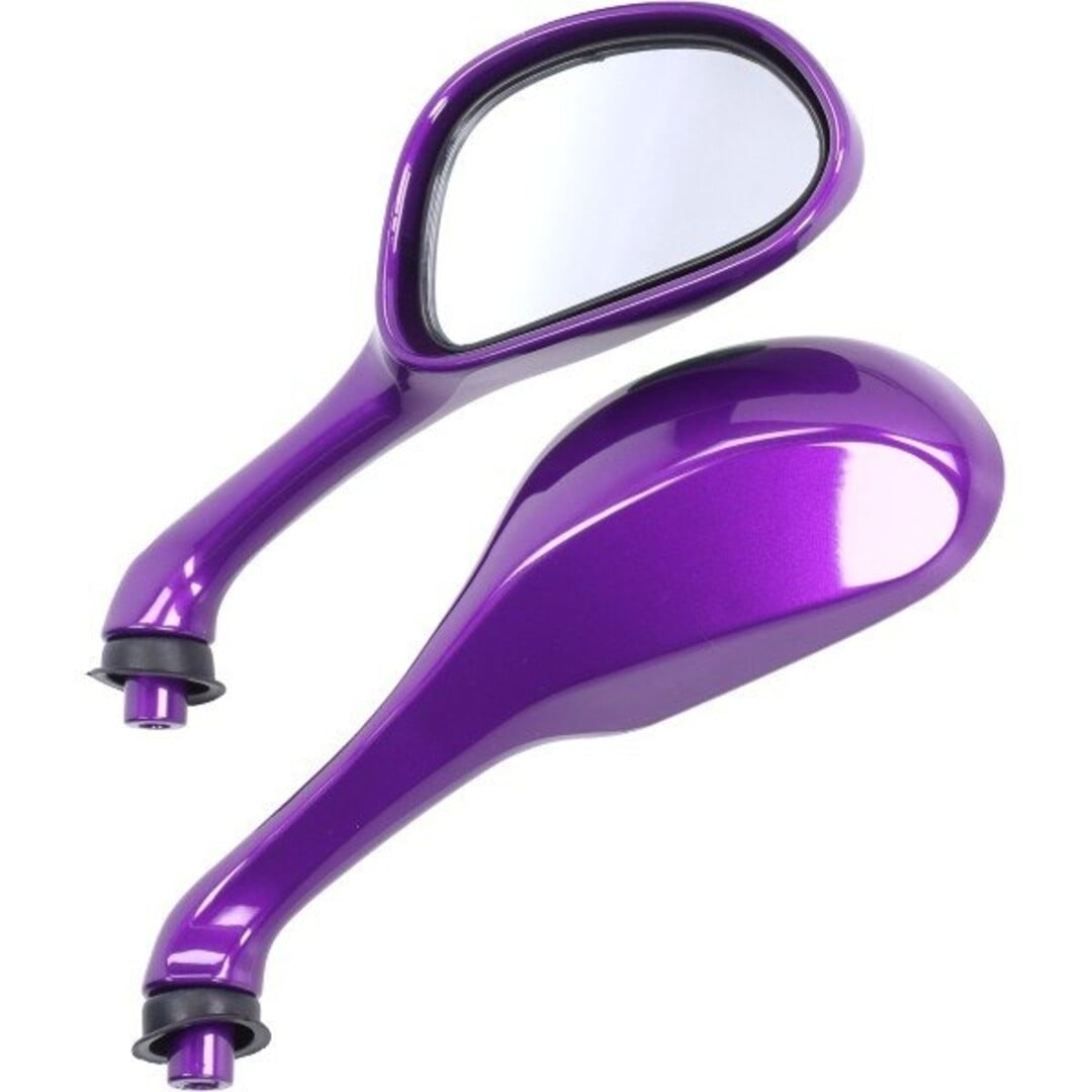 spiegelset fast-arrow painted paars/purple gilera runner, zip2000