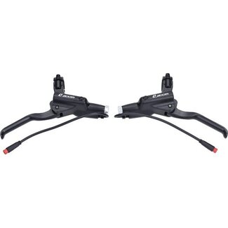 remhendel set hydraulisch 2-polige stekker, zoom greep 9cm rode stekker V8 fatbike